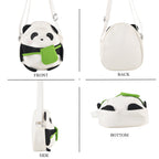 Novelty Panda Cartoon Crossbody Ita Bag - Black White_8567106_4