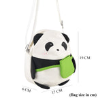 Novelty Panda Cartoon Crossbody Ita Bag - Black White_8567106_7
