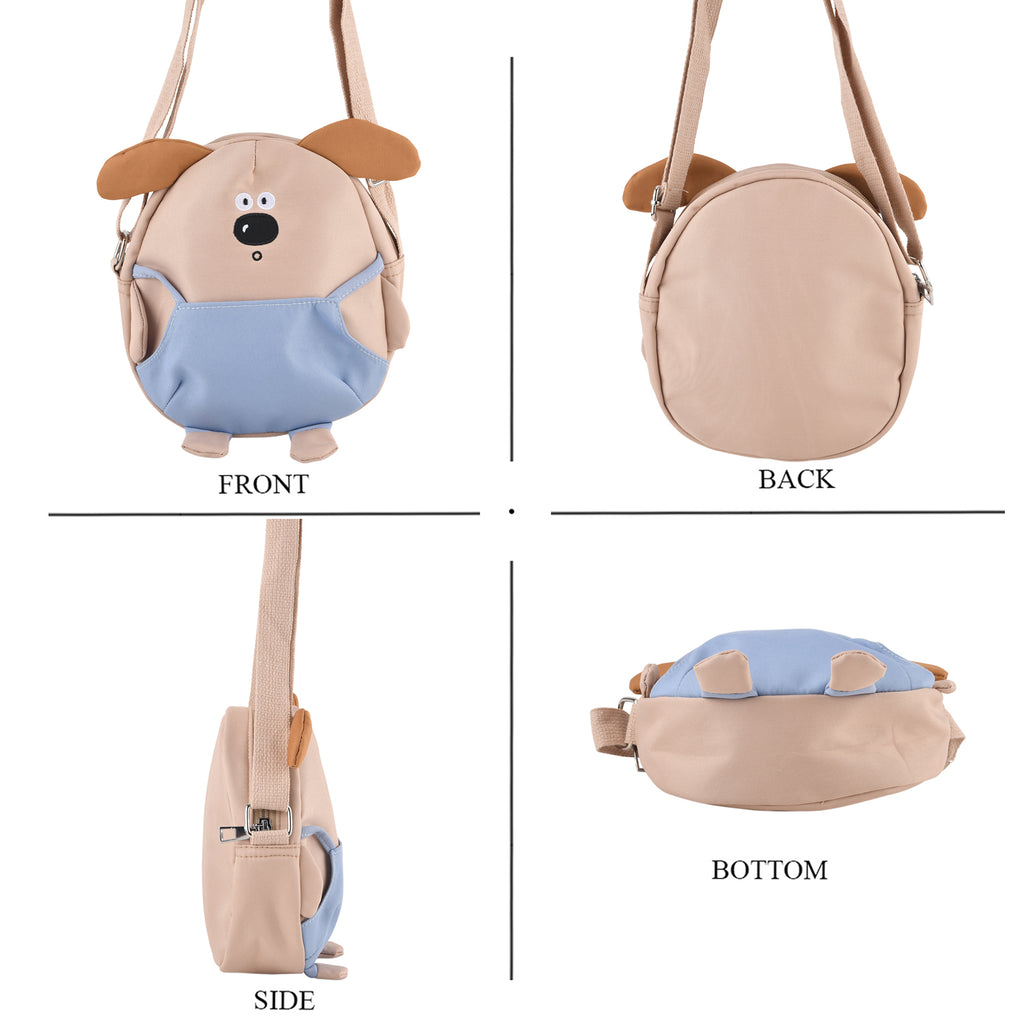 Novelty Puppy Cartoon Crossbody Ita Bag - Khaki_8567108_4