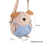 Novelty Puppy Cartoon Crossbody Ita Bag - Khaki_8567108_7