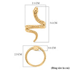 Designer Inspired Snake Ring in 18K Gold Plating_8567138
