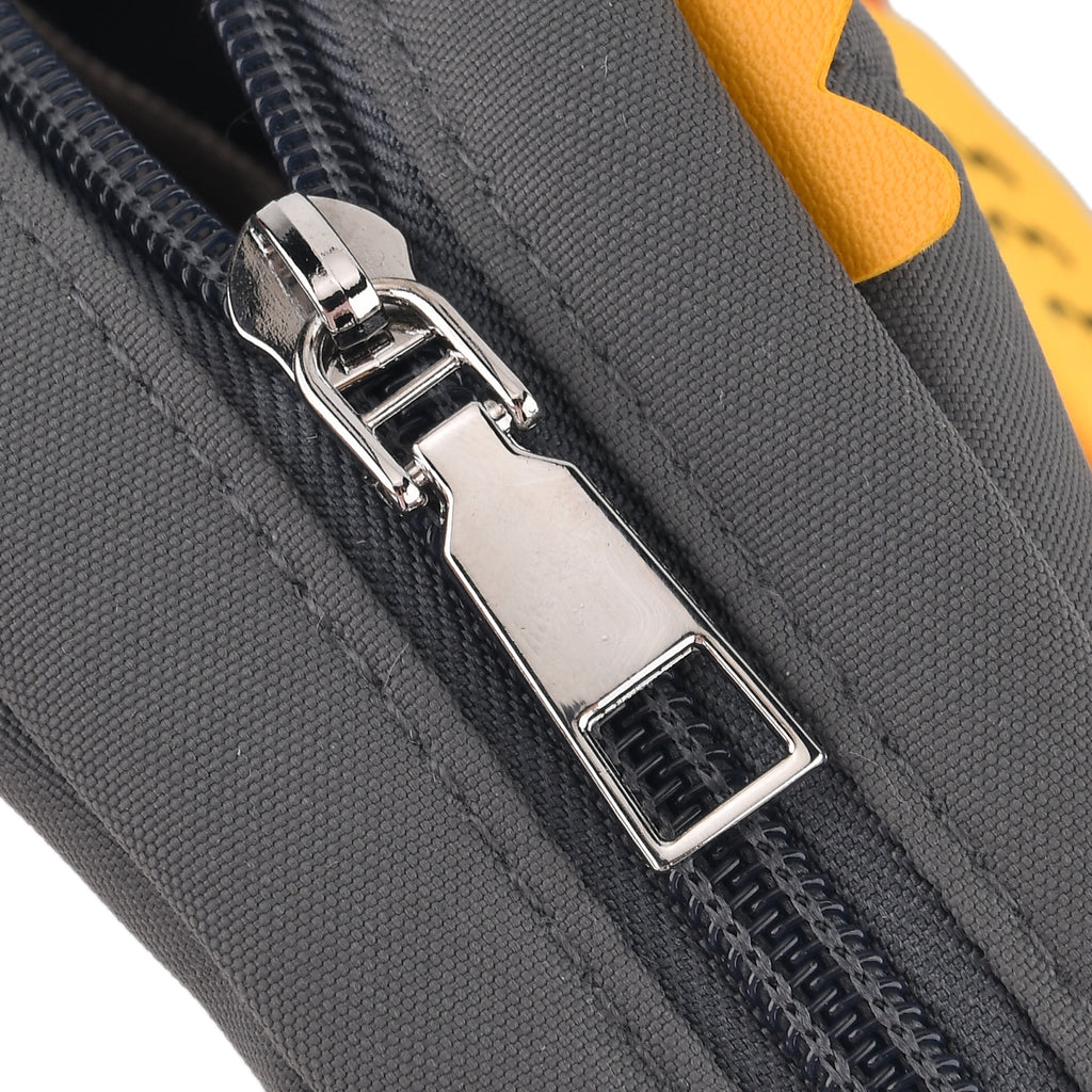 Novelty Penguin Cartoon Crossbody Ita Bag with Fish - Black Grey_8567140_6