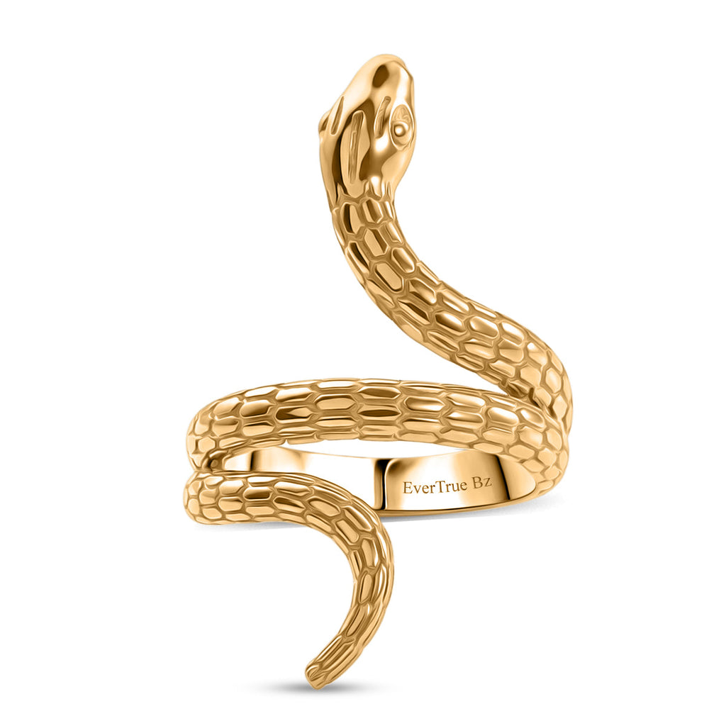 Designer Inspired Snake Ring in 18K Gold Plating