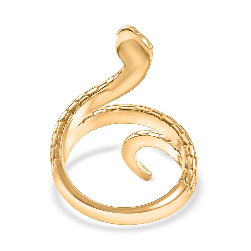 Designer Inspired Snake Ring in 18K Gold Plating