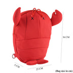Novelty Lobster Cartoon Mini Backpack Rucksack - Red_8567189_8