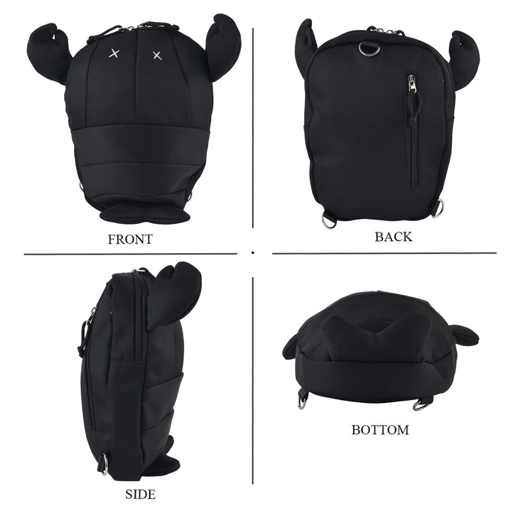Novelty Lobster Cartoon Mini Backpack Rucksack - Black 8567190 2