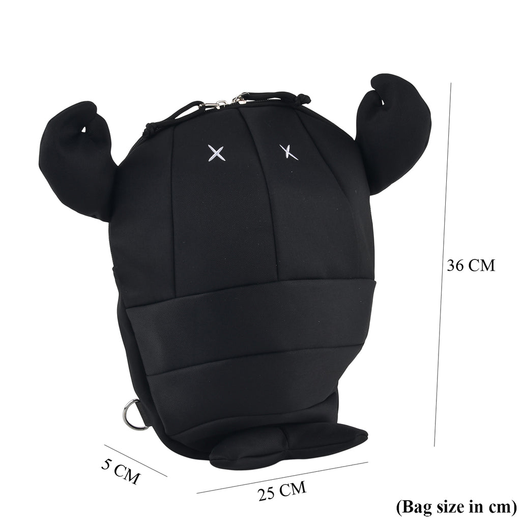 Novelty Lobster Cartoon Mini Backpack Rucksack - Black_8567190_8