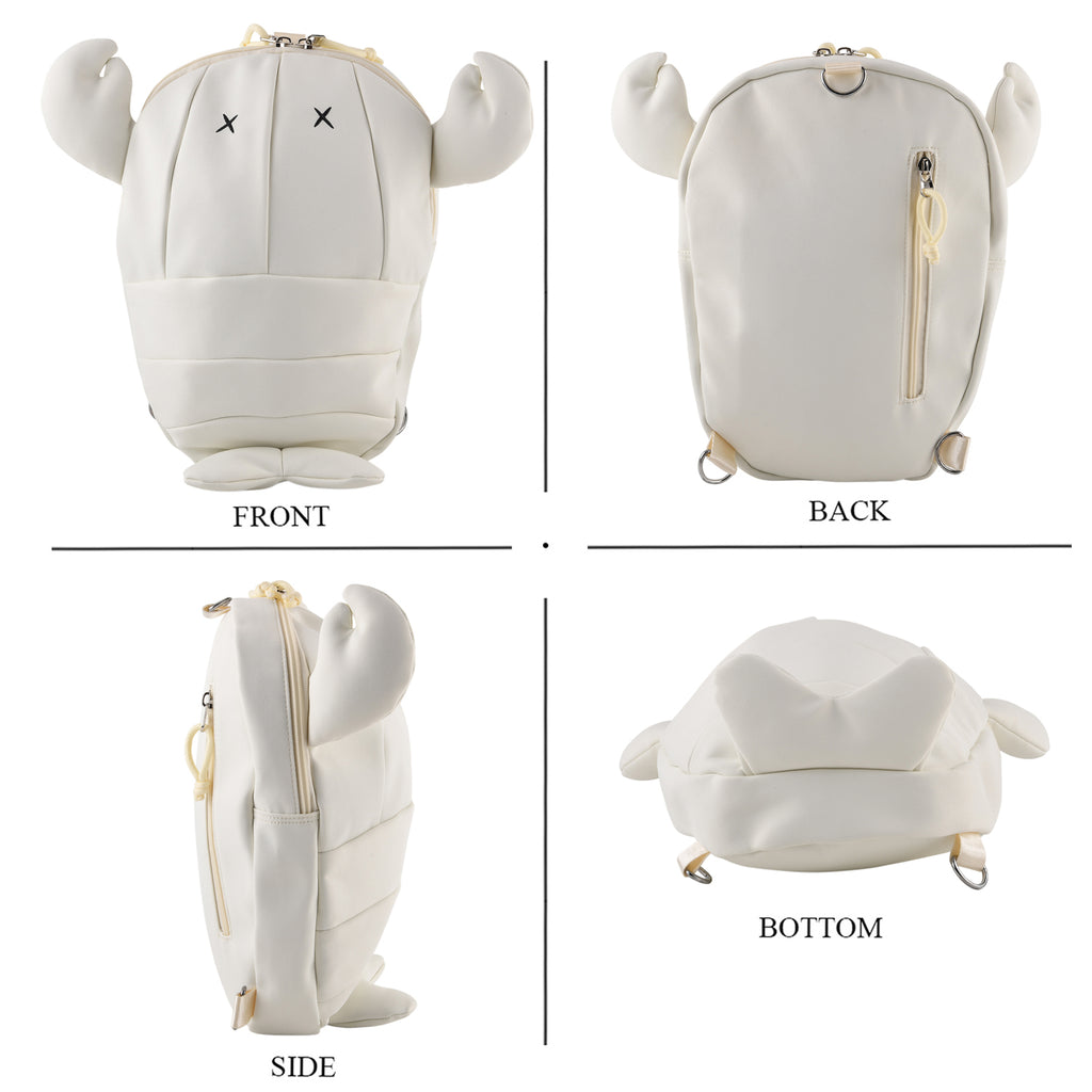 Novelty Lobster Cartoon Mini Backpack Rucksack - White_8567191_4