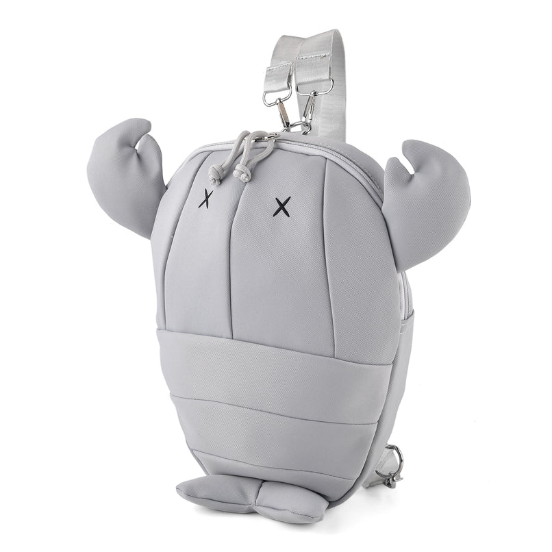 Novelty Lobster Cartoon Mini Backpack Rucksack - Gray_8567192