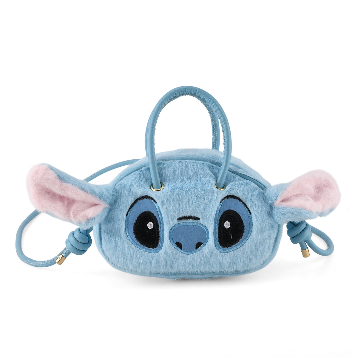 Kids Plush Stitch Character Mini Top Handle Crossbody Bag - Blue V32668453 0