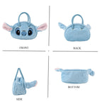 Novelty Plush Stitch Character Mini Top Handle Crossbody Bag - Blue_8567210_3