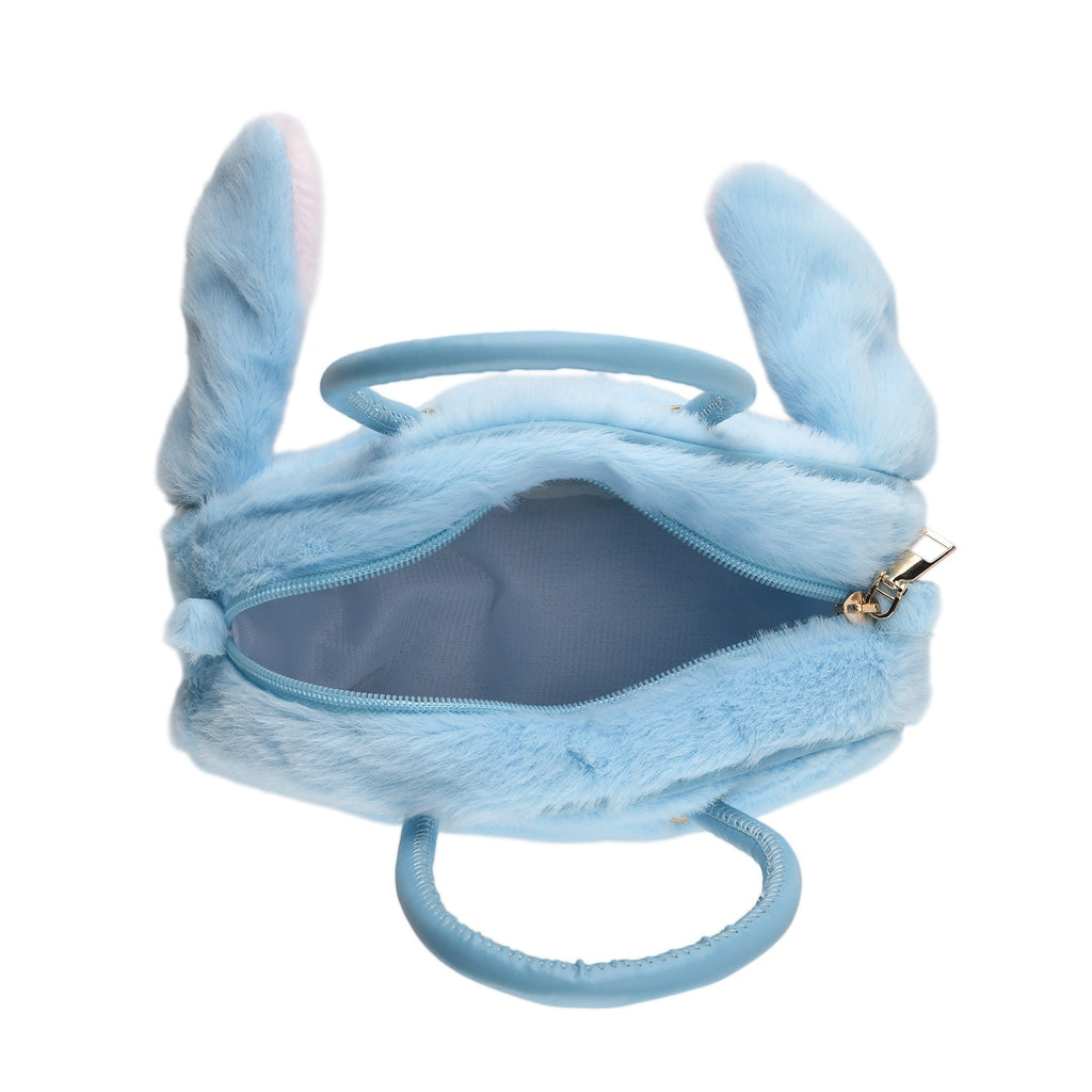 Novelty Plush Stitch Character Mini Top Handle Crossbody Bag - Blue_8567210_4
