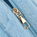 Novelty Plush Stitch Character Mini Top Handle Crossbody Bag - Blue_8567210_5