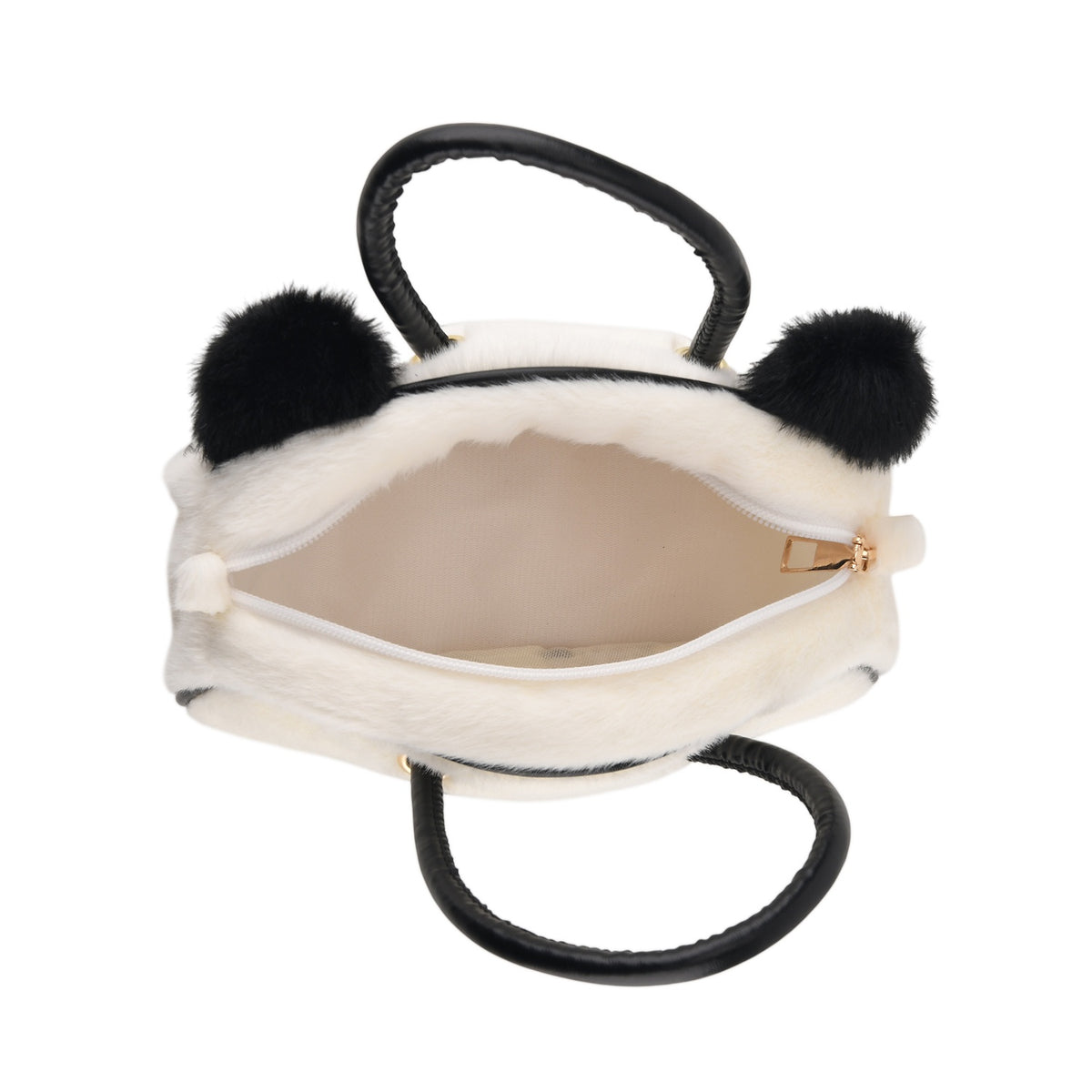Kids Plush Panda Character Mini Top Handle Crossbody Bag - White V32668342 5