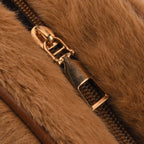 Novelty Plush Copybara Character Mini Top Handle Crossbody Bag - Coffee_8567213_5