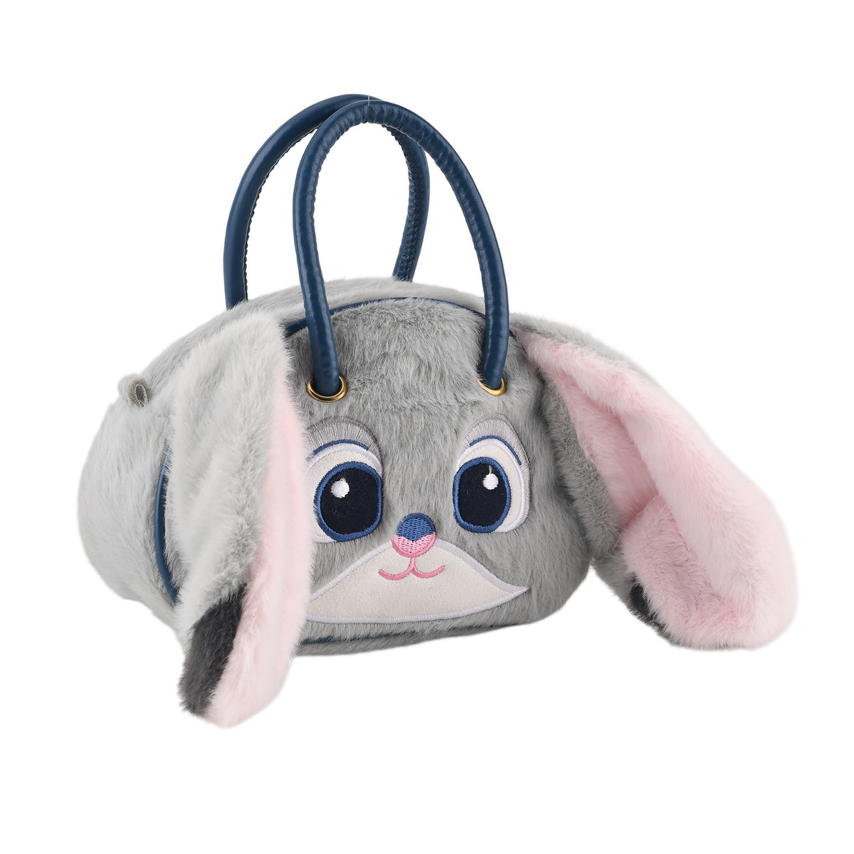Kids Plush Bunny Character Mini Top Handle Crossbody Bag - Grey V32704586 7