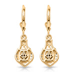 D'Joy - Ammolite & White Zircon Lever Back Earring in 18K Vermeil Yellow Gold Plated Sterling Silver 1.70 Ct._8567870_4