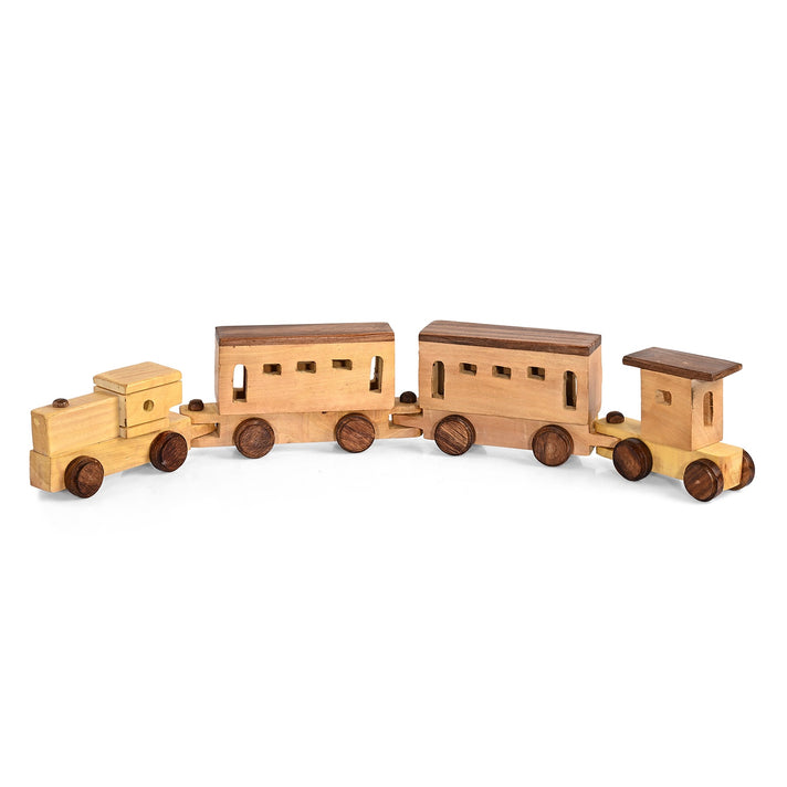 Livmore Handcrafted Train Toy (57.5 x 8 x 8 cm) - Brown 8569293 1