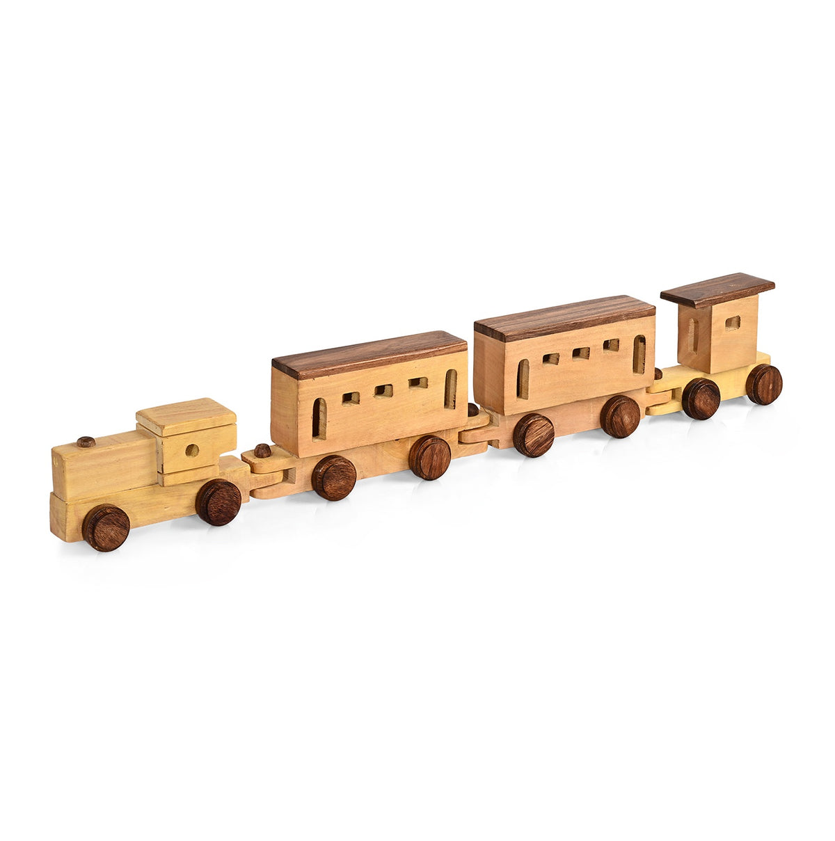 Livmore Handcrafted Train Toy (57.5 x 8 x 8 cm) - Brown V32637256 3