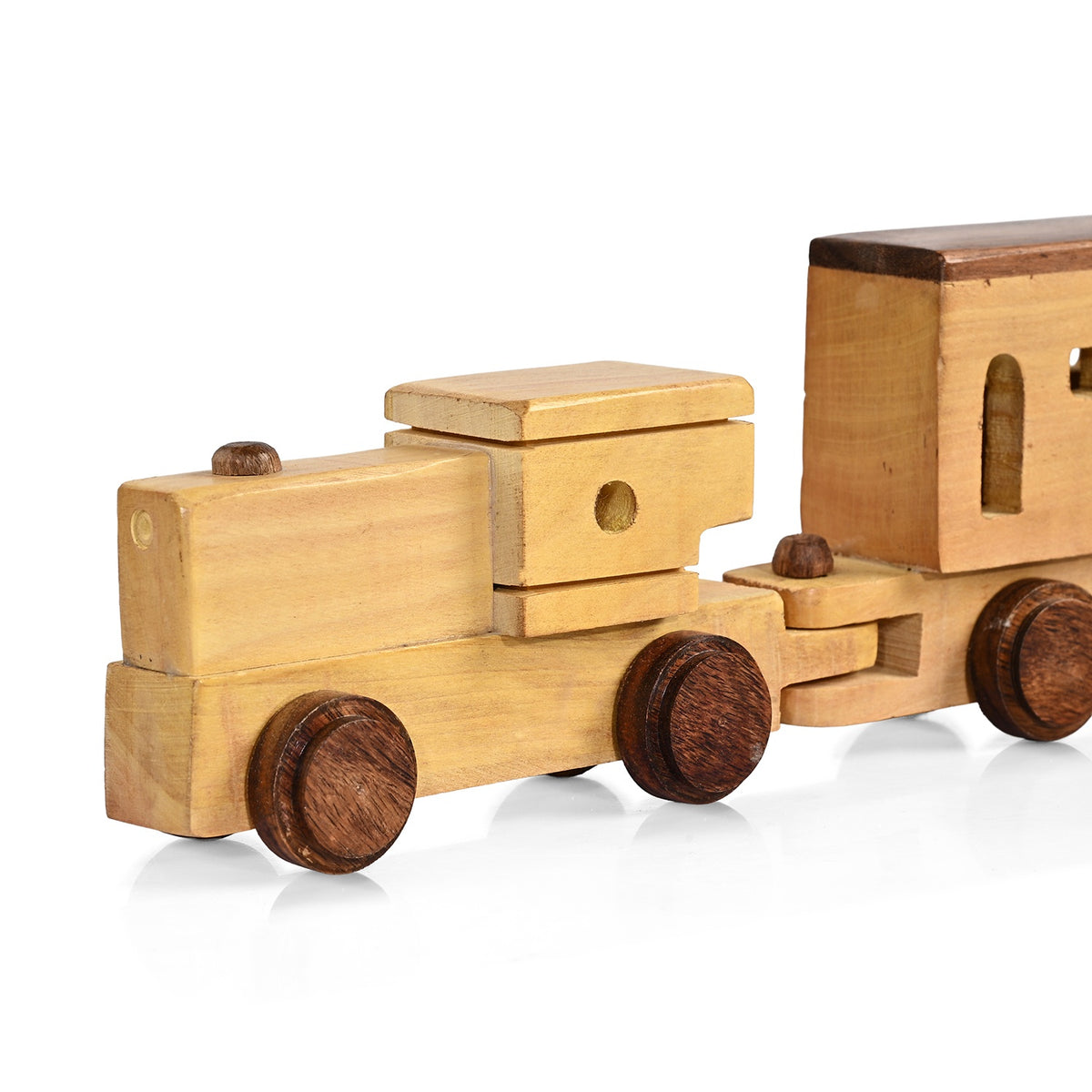 Livmore Handcrafted Train Toy (57.5 x 8 x 8 cm) - Brown V32637256 5