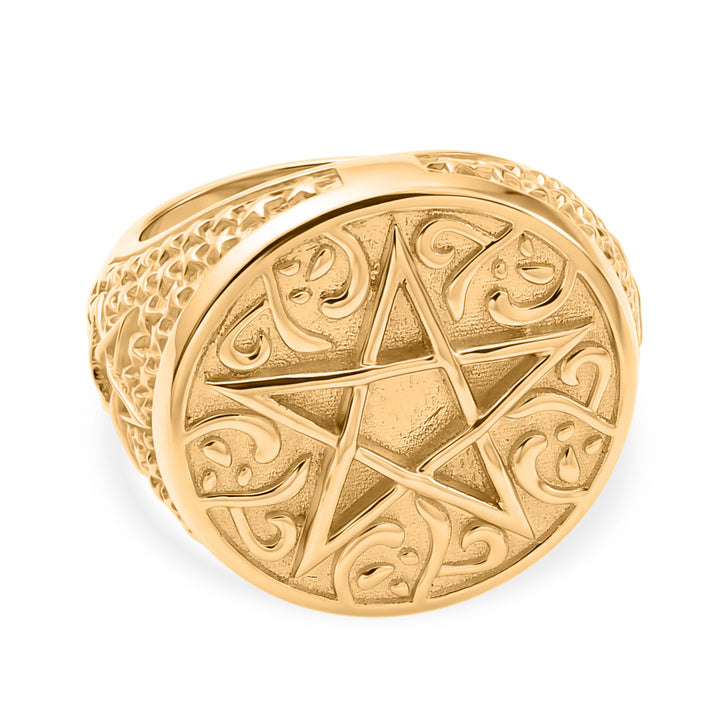 EverTrue Bronzella Collection - Artisan Crafted Pentagram Ring 8569368 1