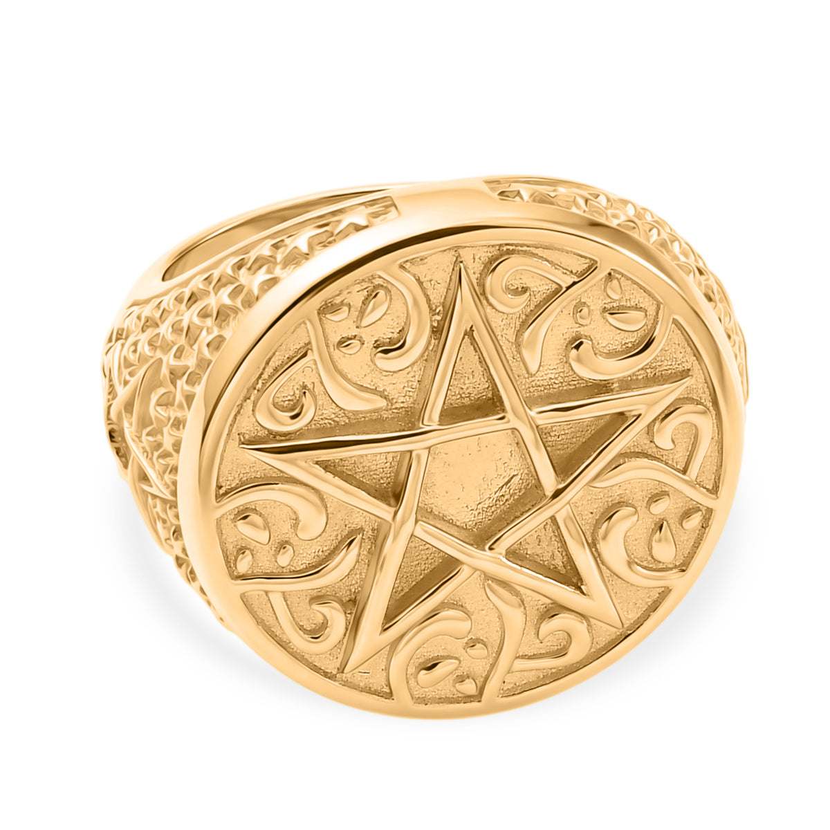 EverTrue Bronzella Collection - Artisan Crafted Pentagram Ring V32489977 0