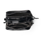 Milan Closeout- Premium Genuine Leather Top Handle Bowling Bag - Black_8569543_4