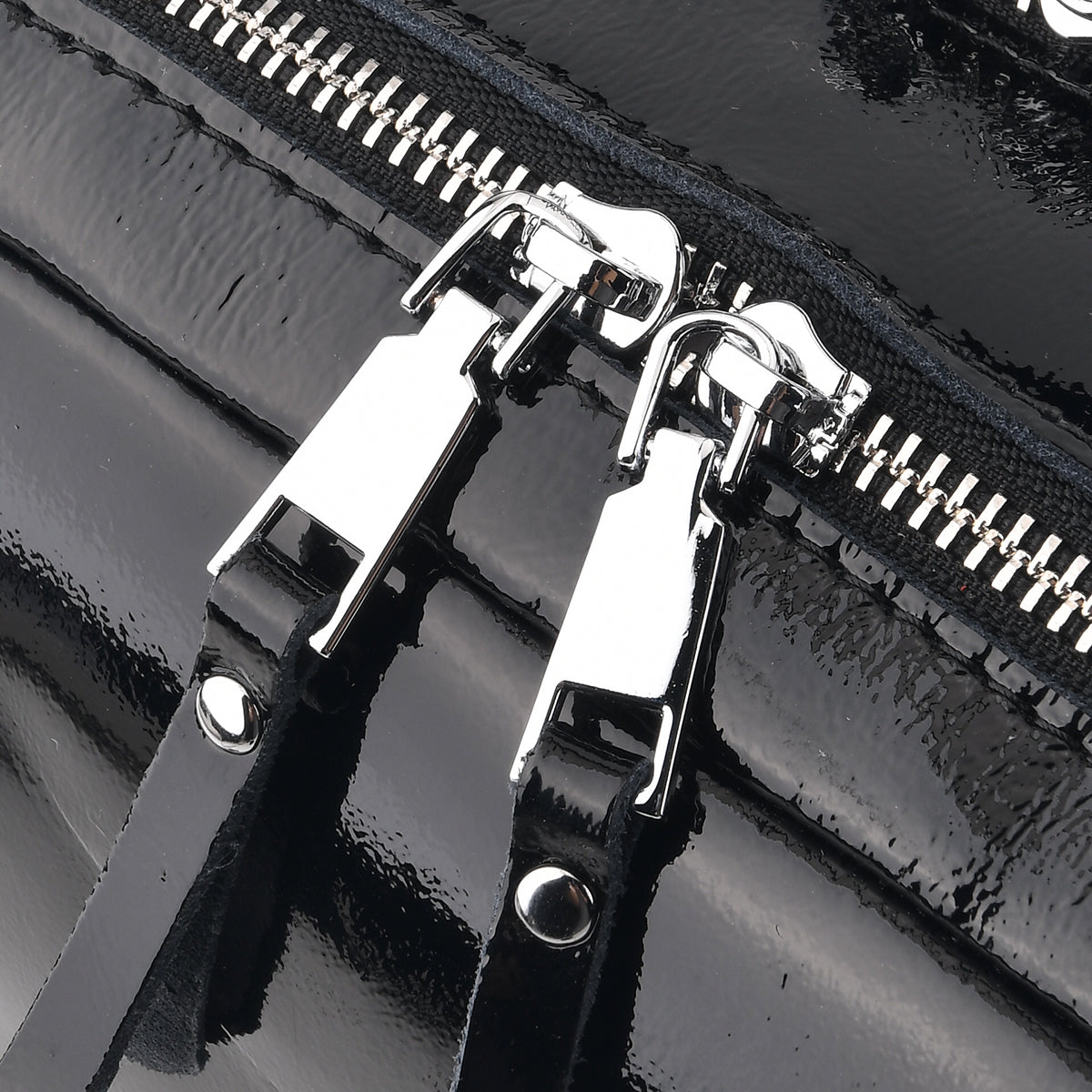 Milan Closeout- Premium Genuine Leather Top Handle Bowling Bag - Black 8569543 6