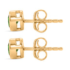 D'Joy - Natural Chrome Diopside Stud Earring with Push Back in Yellow Gold Plated Sterling Silver_8569846_3