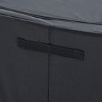 Foldable Steel Frame Clothes Organizer with Clear Window & Dual Zippers (60x42x39cm) - Dark Grey_8569963_6