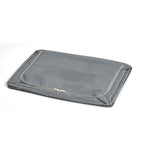 Foldable Steel Frame Clothes Organizer with Clear Window & Dual Zippers (60x42x39cm) - Light Grey_8569975_4