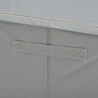 Foldable Steel Frame Clothes Organizer with Clear Window & Dual Zippers (60x42x39cm) - Light Grey_8569975_6