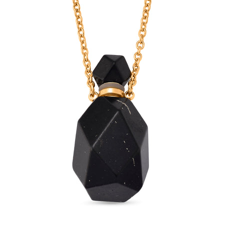Natural Shungite Adjustable Bottle Necklace (Size - 24-2 Ext) 90.00 Ct. 8570399 1
