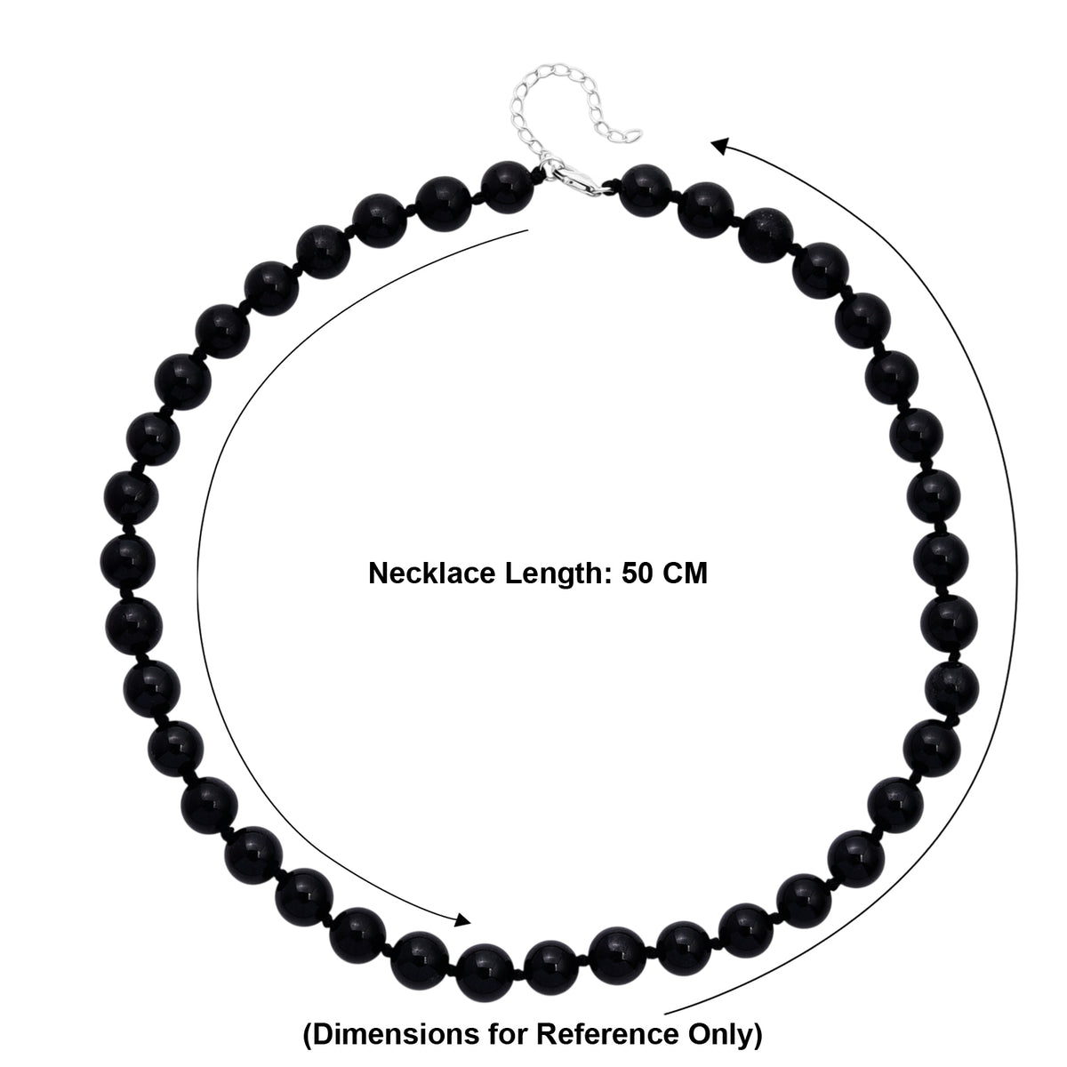 Very Rare Natural Boots Black Jadeite Adjustable Necklace (Size - 20+2 Ext) in Rhodium Overlay Sterling Silver 340.00 Ct. V32530545 5