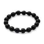 Natural Black Jade Stretchable Bracelet (Size - 7 to 7.5) 150.00 Ct._8570537