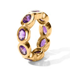 EverTrue African Amethyst Band Ring Pure Yellow Brass  4.360  Ct._8570575_3