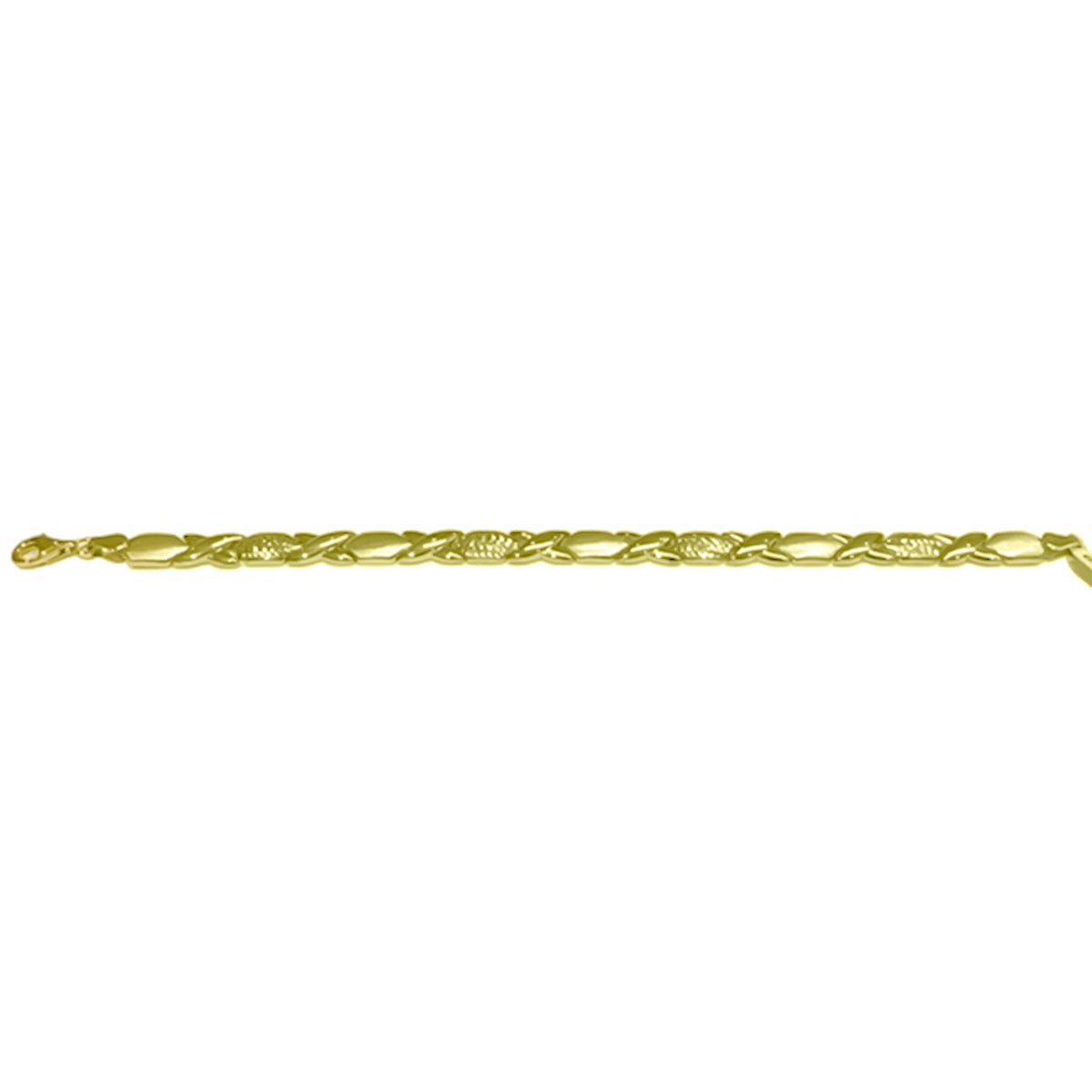 9K Yellow Gold Fancy Link Bracelet (Size - 7.5) with Lobster Clasp, Gold Wt. 5.70 Gms V32508354 0