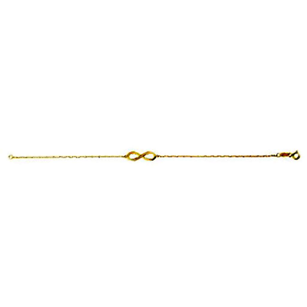 9K Yellow Gold Bracelet (Size - 7.5) with Spring Clasp