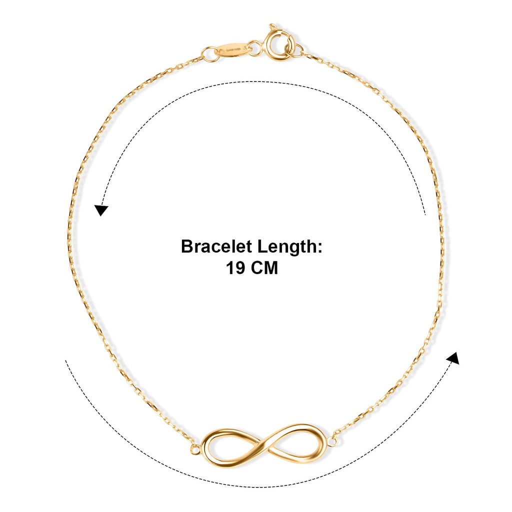 9K Yellow Gold Bracelet (Size - 7.5) with Spring Clasp
