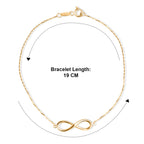 9K Yellow Gold Bracelet (Size - 7.5) with Spring Clasp