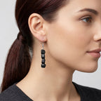 Natural Shungite Beads Drop Earring with Hook 12.00 Ct._8571308_1