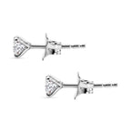 D'Joy - Moissanite Solitaire Stud Push Post Earring in Platinum Overlay Sterling Silver_8571624_3