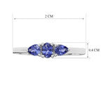 Tanzanite Trilogy Ring in Platinum Overlay Sterling Silver_8571625_5