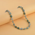 Green Aventurine Adjustable Beads Necklace (Size - 24+1 Ext) in Yellow Gold Tone 100.00 Ct._8571749_1