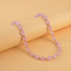 Rose Quartz Adjustable Beads Necklace (Size - 24+1 Ext) in Yellow Gold Tone 100.00 Ct._8571750_1