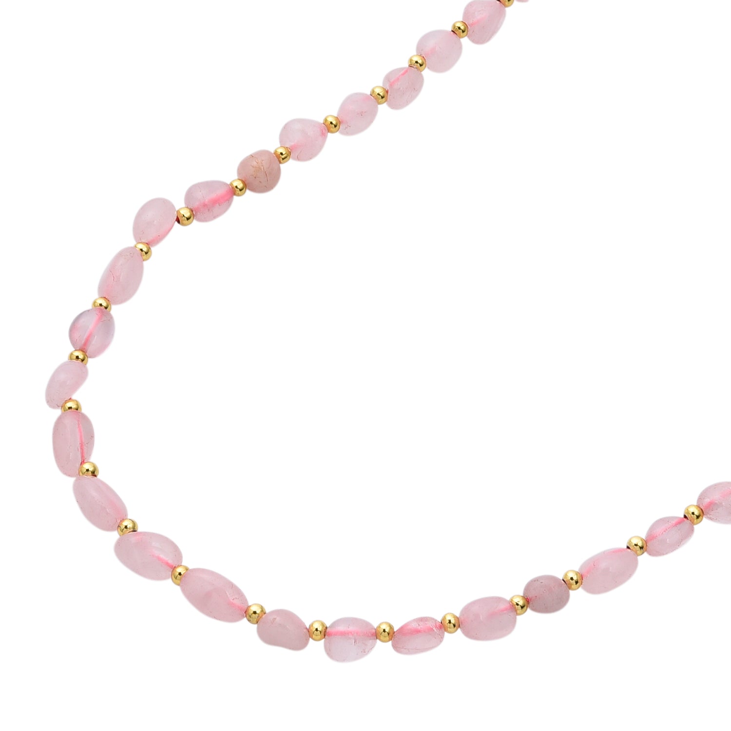 Rose Quartz Adjustable Beads Necklace (Size - 24+1 Ext) in Yellow Gold Tone 100.00 Ct. 8571750 4