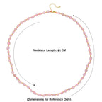 Rose Quartz Adjustable Beads Necklace (Size - 24+1 Ext) in Yellow Gold Tone 100.00 Ct._8571750_5