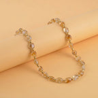 Citrine Adjustable Beads Necklace (Size - 24+1 Ext) in Yellow Gold Tone 100.00 Ct._8571751_1
