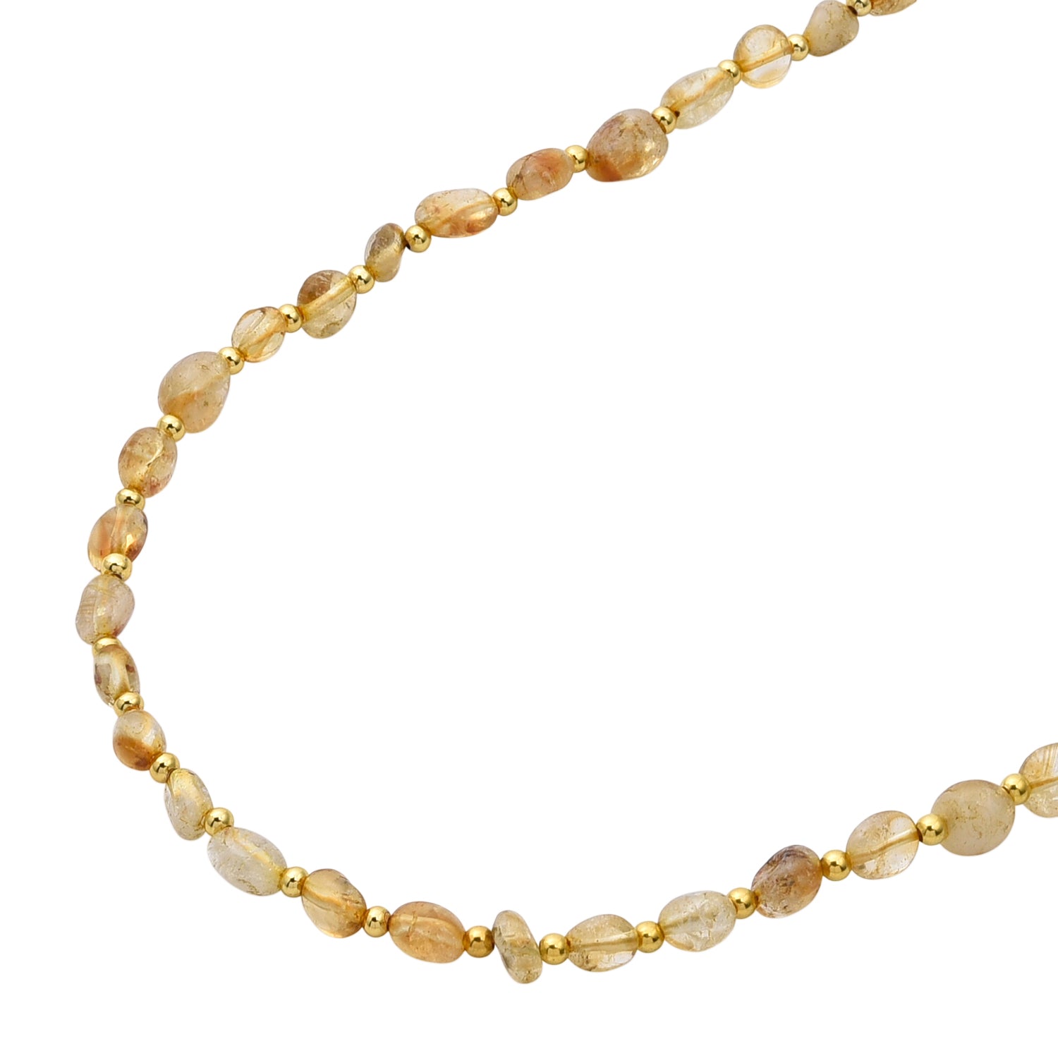 Citrine Adjustable Beads Necklace (Size - 24+1 Ext) in Yellow Gold Tone 100.00 Ct. V32517100 4