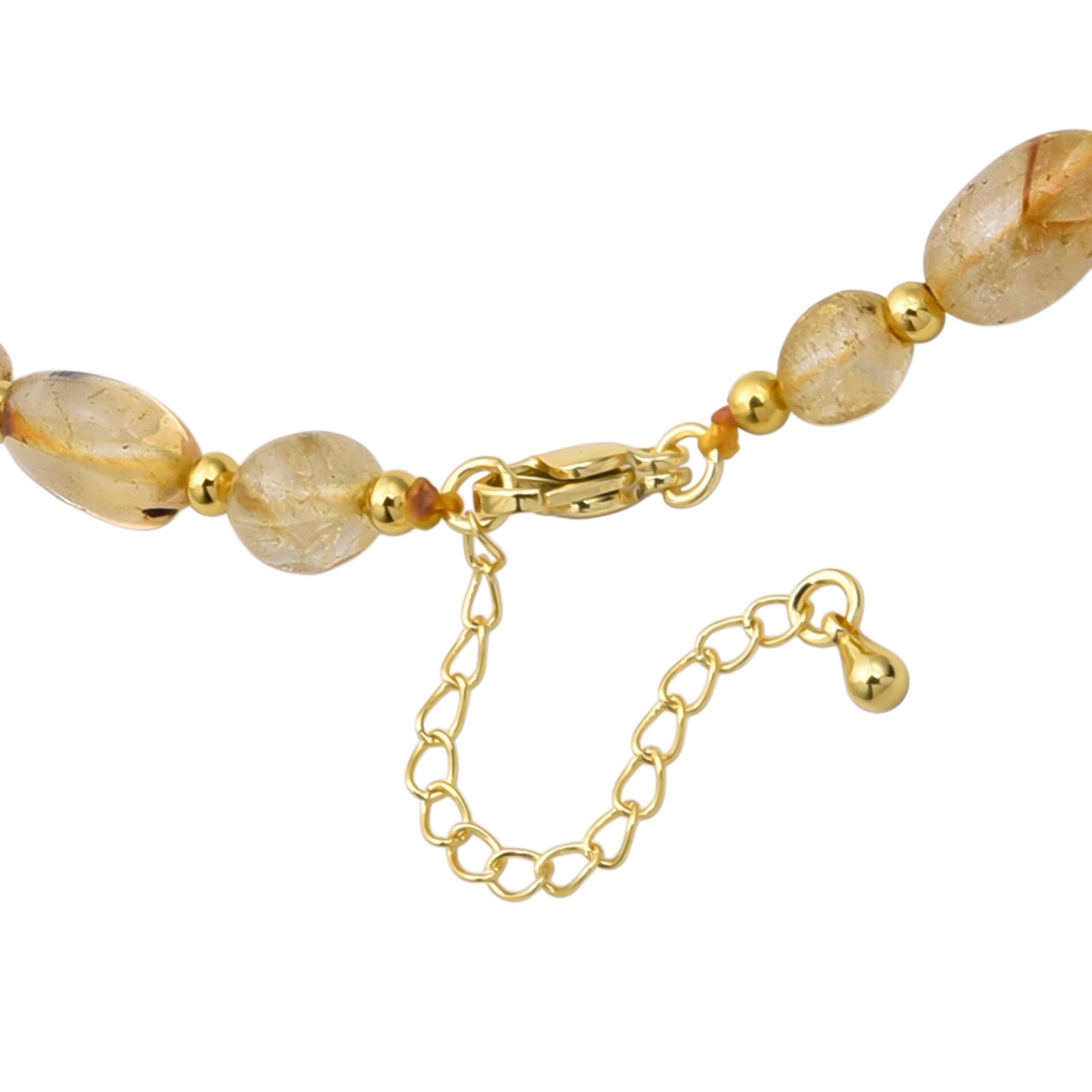 Citrine Adjustable Beads Necklace (Size - 24+1 Ext) in Yellow Gold Tone 100.00 Ct. V32517100 5